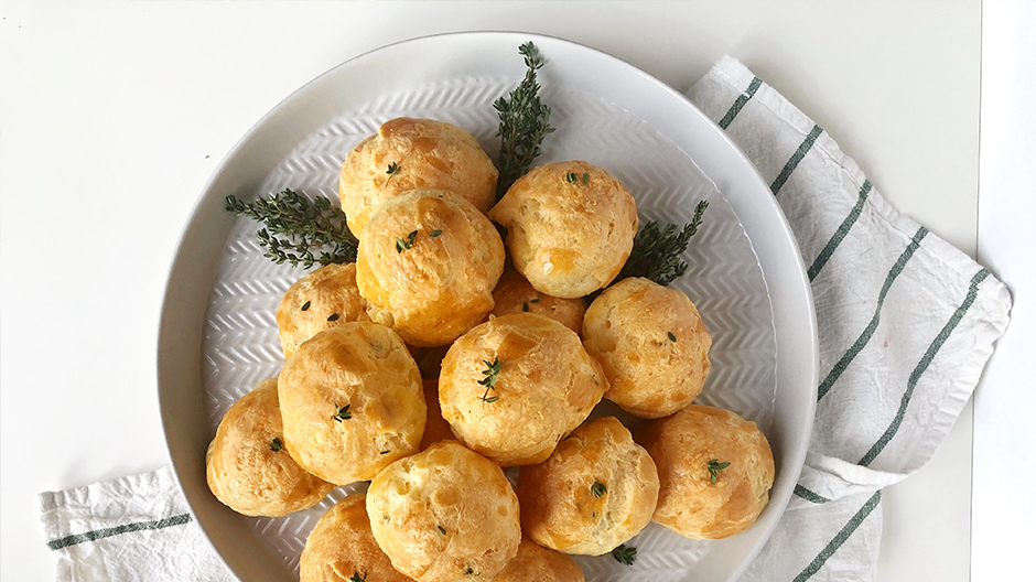 Cheese & Thyme Gougères – We Heart Local BC